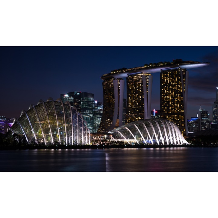 Fototapet Singapore arhitectura avngardista (380 x 255 cm)