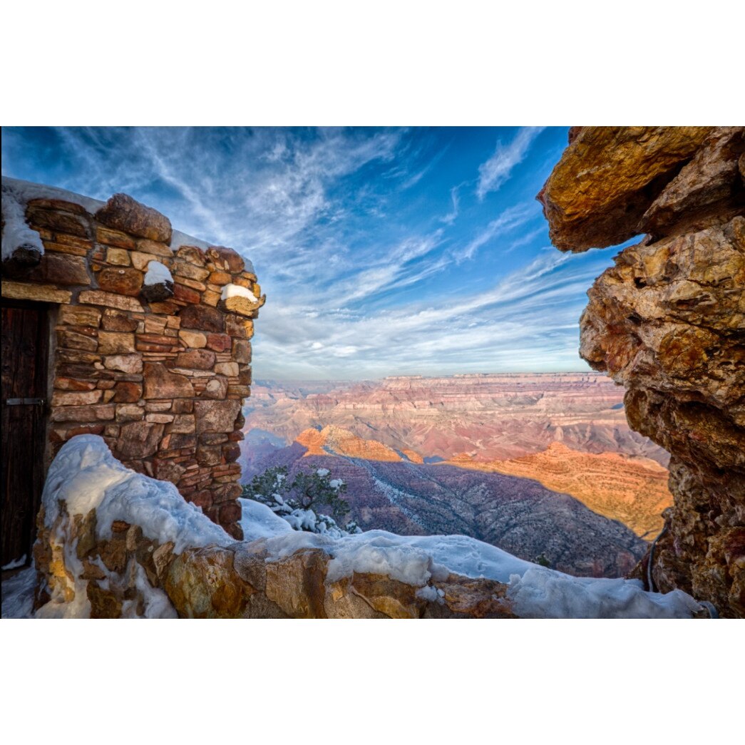 Fototapet din autocolant de perete Fereastra spre canion 200 x 135 cm