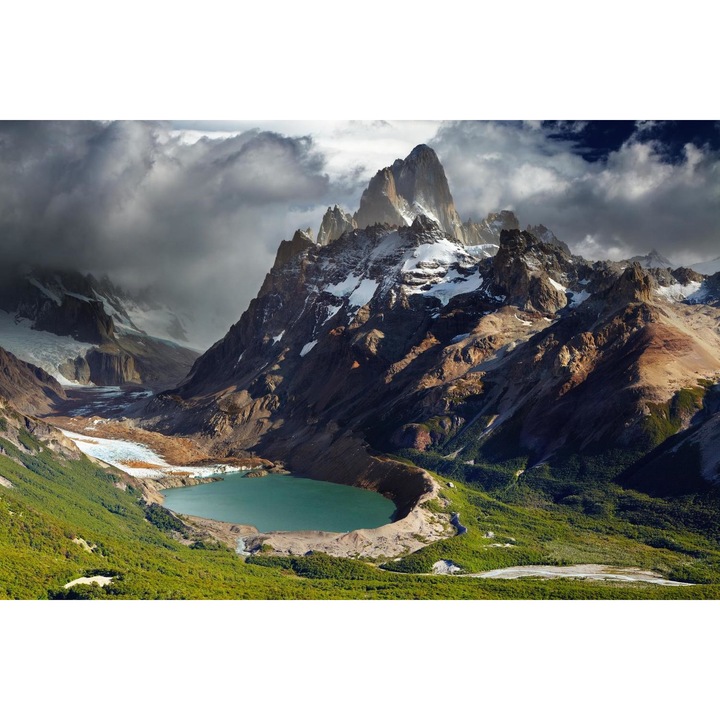 Fototapet Lacul dintre munti 300 x 200 cm