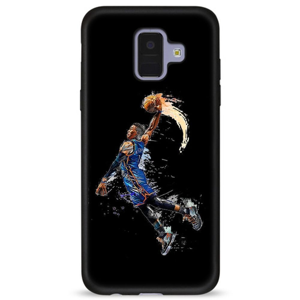 Husa Samsung Galaxy A8 2018 - Silicon Matte TPU Basketball.1