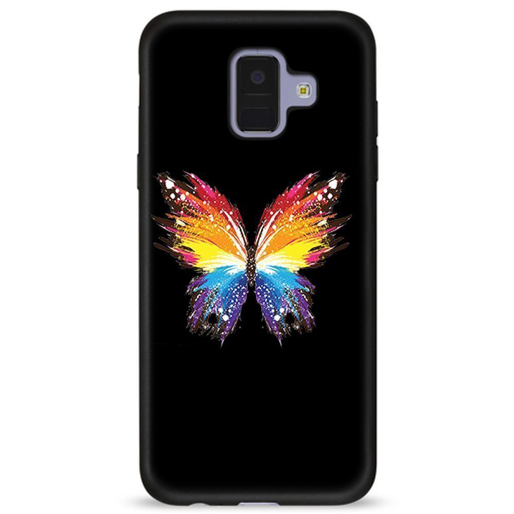 Husa Samsung Galaxy A8 2018 - Silicon Matte TPU Butterfly.2