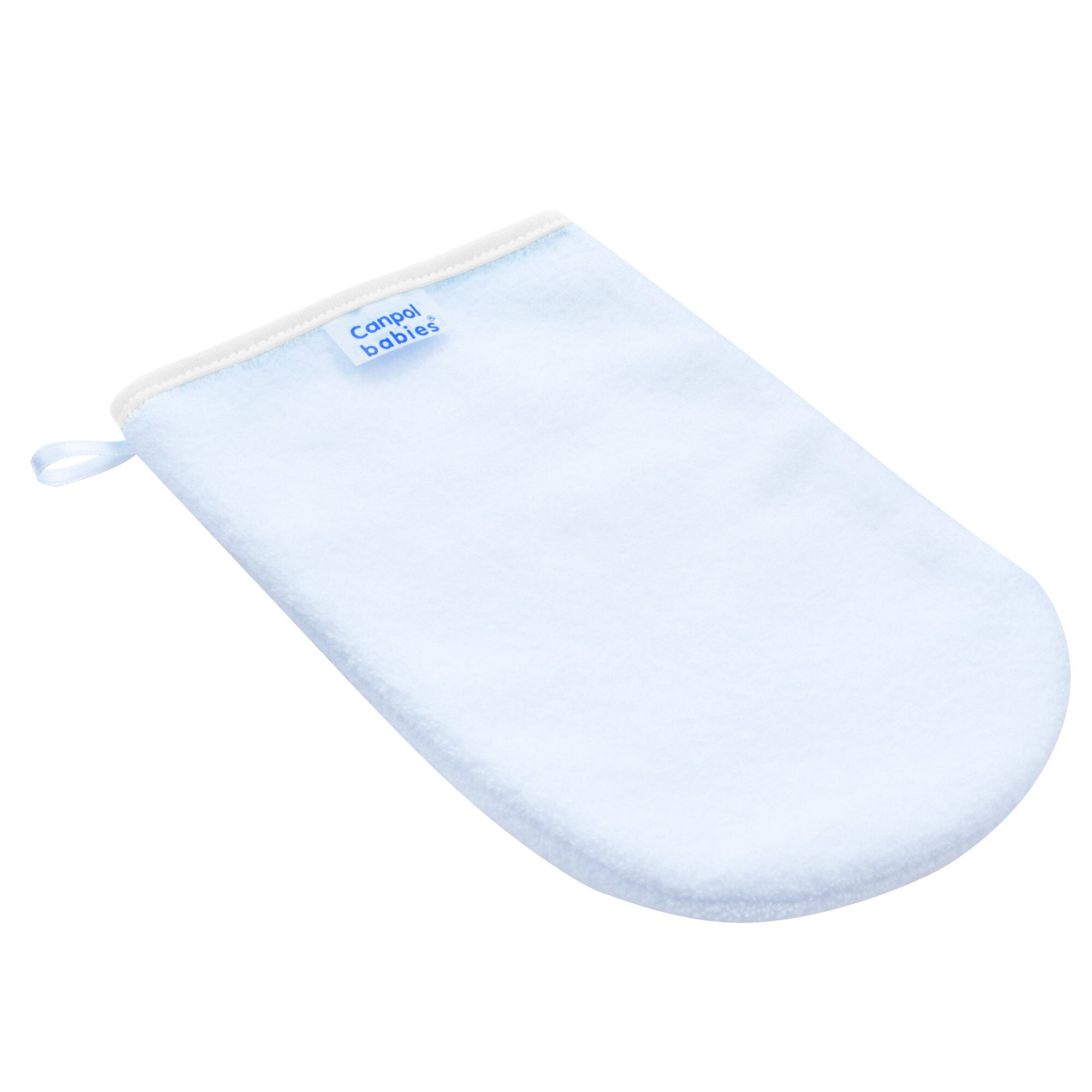 Manusa bumbac pentru baie, material delicat, alb, Canpol, 26/110