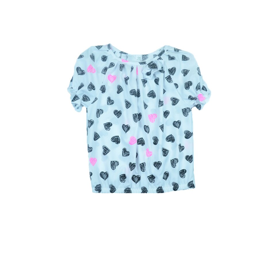 Bluza maneca scurta, Alessia, Multicolor