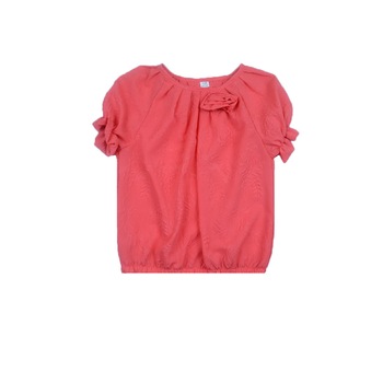 Bluza maneca scurta, ALessia, Coral Bluza maneca scurta, ALessia, Coral