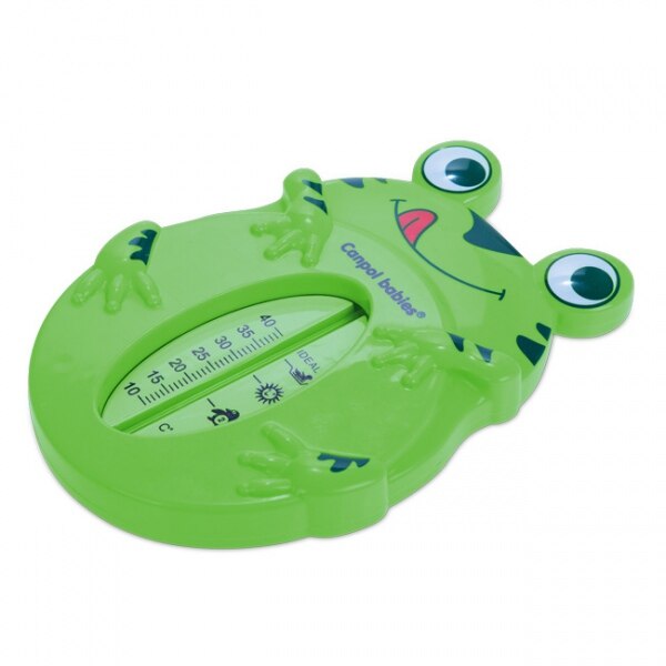 Termometru baie, broscuta, fara mercur, verde, Canpol, 9/220