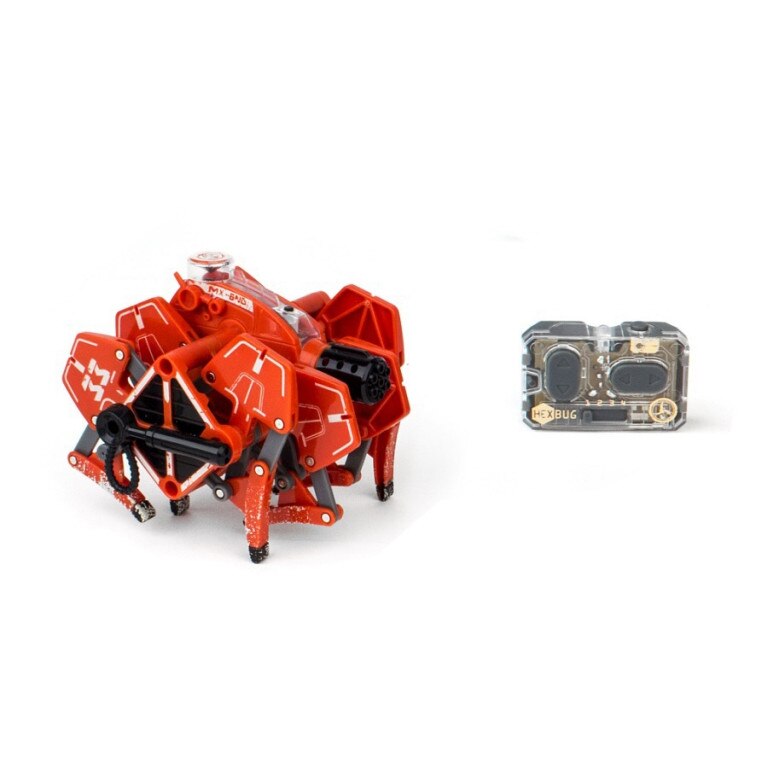 Robot inteligent Battle Tarantula cu telecomanda - Hexbug, rosu