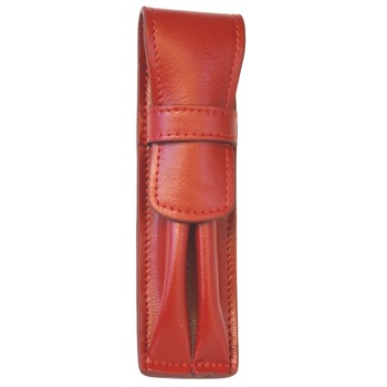 Etui Piele Rosu 2 instrumente de scris Carla Rossini Etui Piele Rosu 2 instrumente de scris Carla Rossini