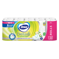 Hartie igienica Zewa Deluxe Camomile Comfort, 3 straturi, 20 role