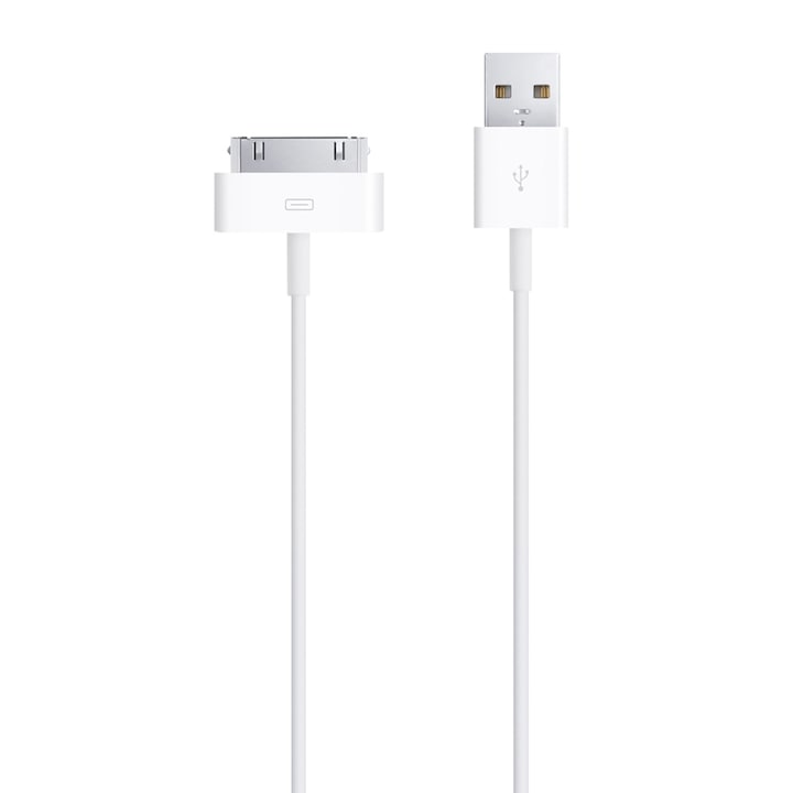 Cablu de date Apple, 30-pin to USB, White