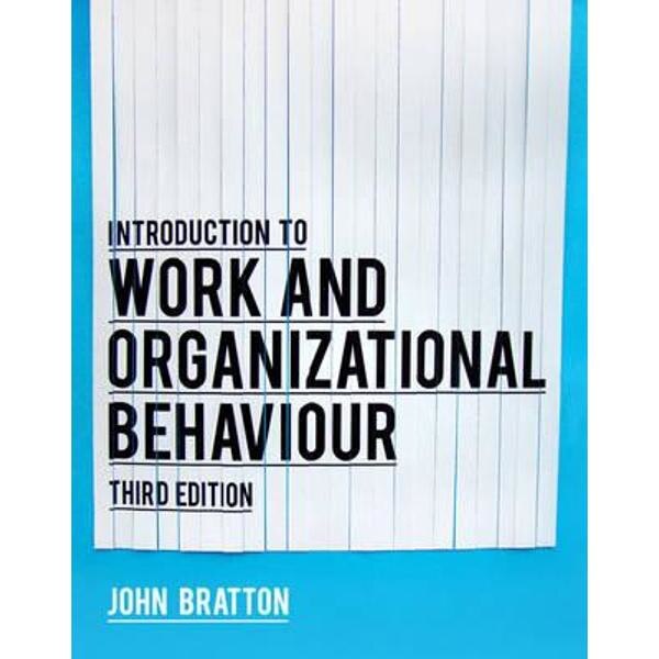 Introduction to Work and Organizational Behaviour