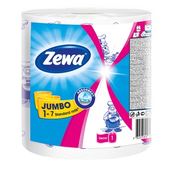 Monorola Zewa Jumbo Decor, 2 straturi, 325 foi Monorola Zewa Jumbo Decor, 2 straturi, 325 foi