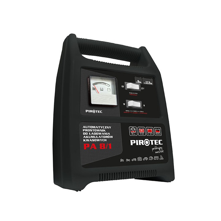 Incarcator pentru acumulatori auto PIROTEC PA 8/1