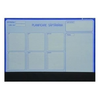 Planner pentru birou Eco, format A3, saptamanal Planner pentru birou Eco, format A3, saptamanal