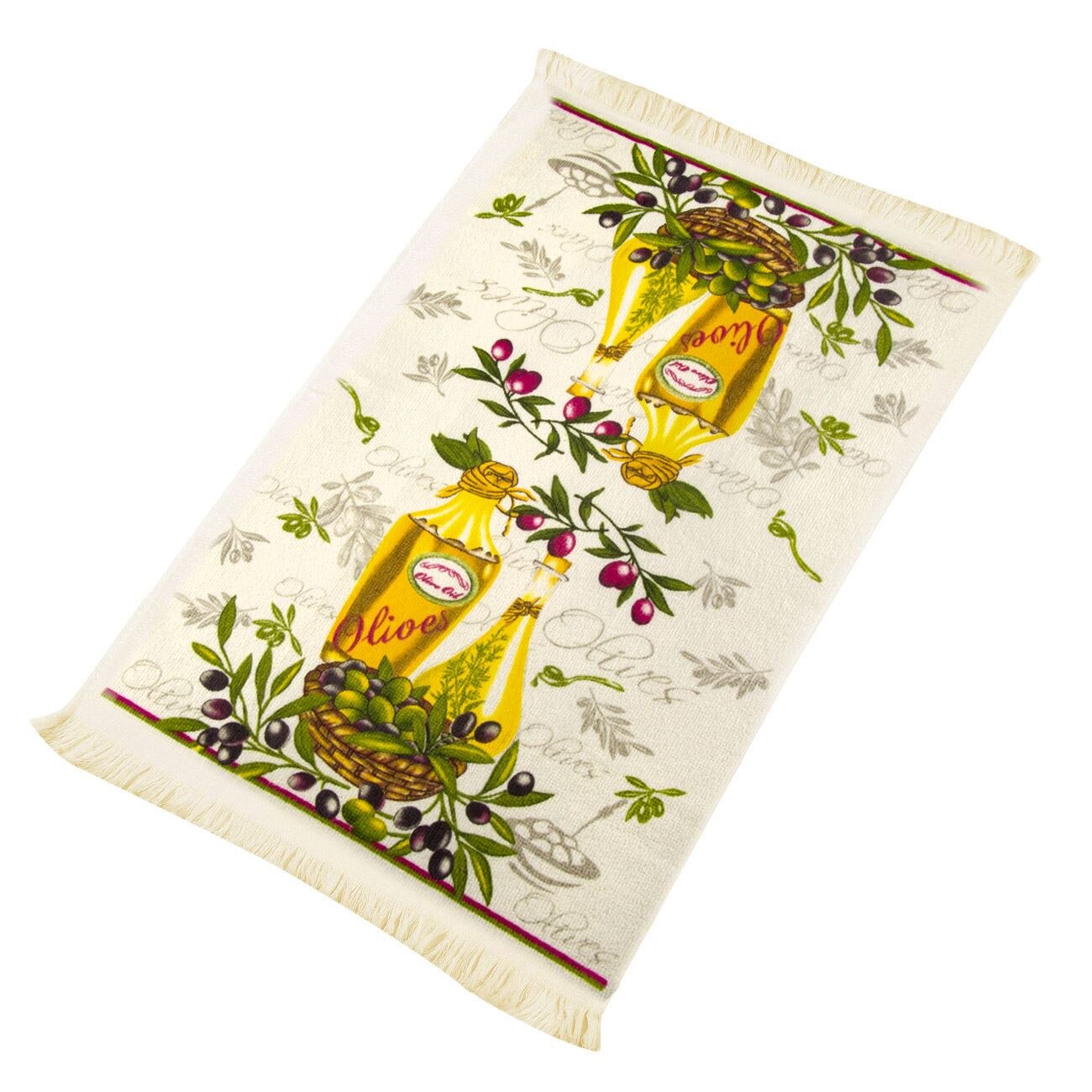 Prosop de bucatarie, Zola®, bumbac, Model ulei de masline, 35x60 cm