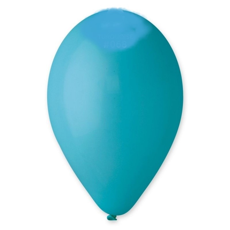 Baloane latex 30 cm, Turqoise 68, Gemar G110.68, set 100 buc