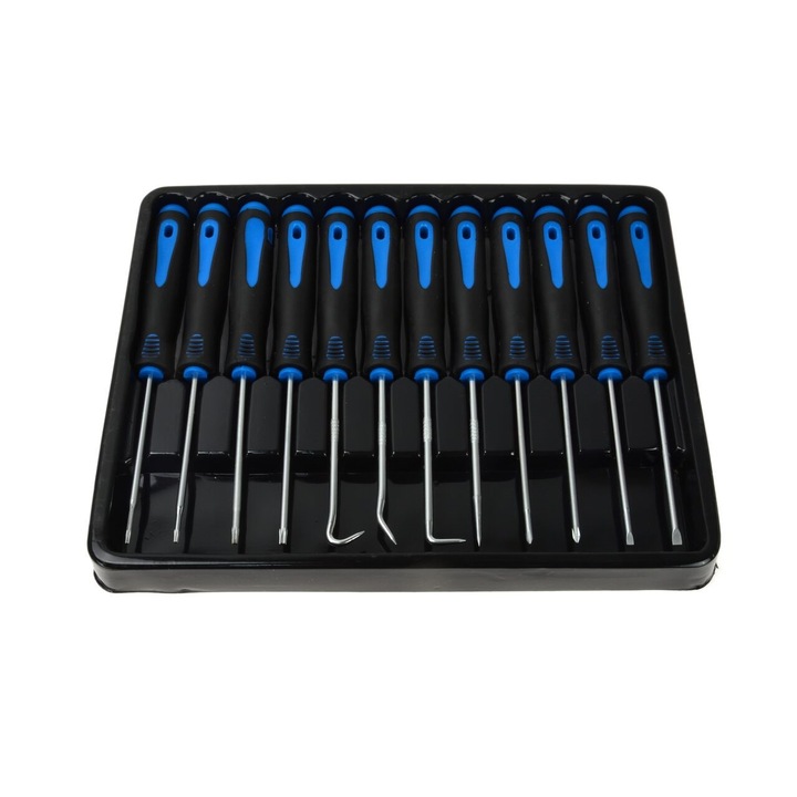 Комплект отвертки Geko G02707, Прецизен, 12 броя