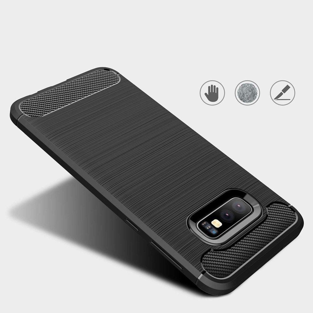 Husa Flexibila Antisoc Carbon pentru Samsung Galaxy S10e (SM-G970), Negru