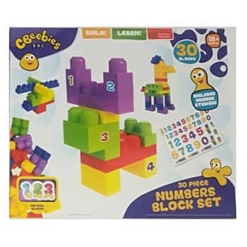 Set de Construit CBEEBIES Invata numerele 30 piese Set de Construit CBEEBIES Invata numerele 30 piese