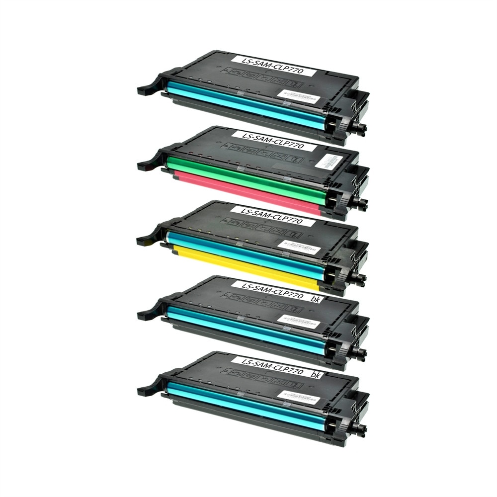 Set 5 Cartuse 35000Pag. CLP770 BK Compatibile Samsung Clp 770 ND CLP 775ND-7K#CLT-K6092S
