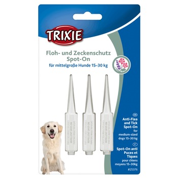 Picaturi antiparazitare Trixie natural 3 × 3 ml pentru caini 15-30 kg 25376 Picaturi antiparazitare Trixie natural 3 × 3 ml pentru caini 15-30 kg 25376