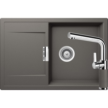 Kit chiuveta Schock Mono D-100 765 x 510 mm si baterie Schock SC-540 Silverstone Cristadur Kit chiuveta Schock Mono D-100 765 x 510 mm si baterie Schock SC-540 Silverstone Cristadur