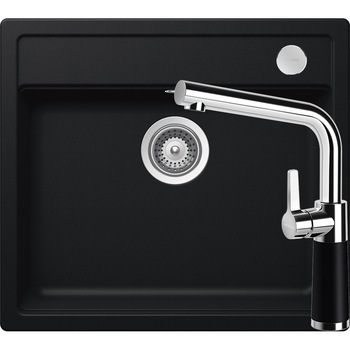 Kit chiuveta Schock Mono N-100 570 x 510 mm si baterie Schock SC-540 Puro Cristadur Kit chiuveta Schock Mono N-100 570 x 510 mm si baterie Schock SC-540 Puro Cristadur