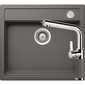 Kit chiuveta Schock Mono N-100 570 x 510 mm si baterie Schock SC-540 Silverstone Cristadur Kit chiuveta Schock Mono N-100 570 x 510 mm si baterie Schock SC-540 Silverstone Cristadur