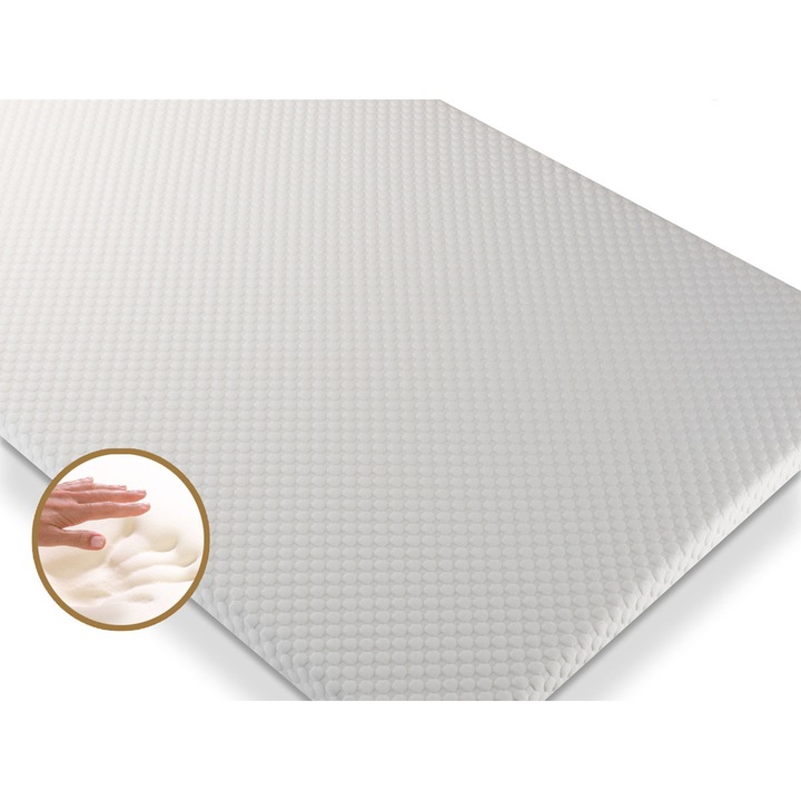 Topper saltea Sleepmode iFresh Bubbles memory zipper, 90x190, 7 cm