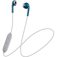 Casti in ear JVC HA-F19BT-AHE, Retro ear buds, Bluetooth, Albastru