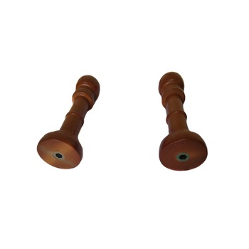 Accesorii din lemn pentru perdele si draperii, cu prindere pe perete, 2 bucati, Teak, Vivo Accesorii din lemn pentru perdele si draperii, cu prindere pe perete, 2 bucati, Teak, Vivo
