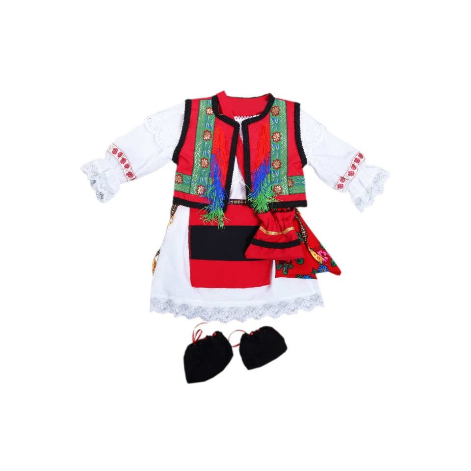 Costum popular pentru botez, 5 piese, DAE2641