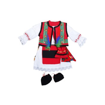 Costum popular pentru botez, 5 piese, DAE2641 Costum popular pentru botez, 5 piese, DAE2641
