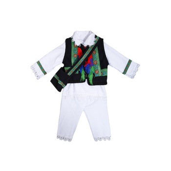 Costum popular pentru botez, 5 piese, DAE2642 Costum popular pentru botez, 5 piese, DAE2642