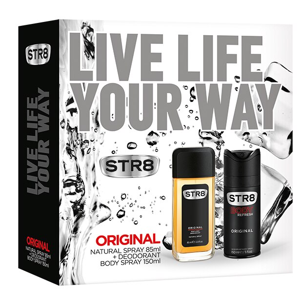 Set cadou STR8 Original Deodorant natural spray, 85 ml + Deodorant body spray, 150 ml eMAG.ro