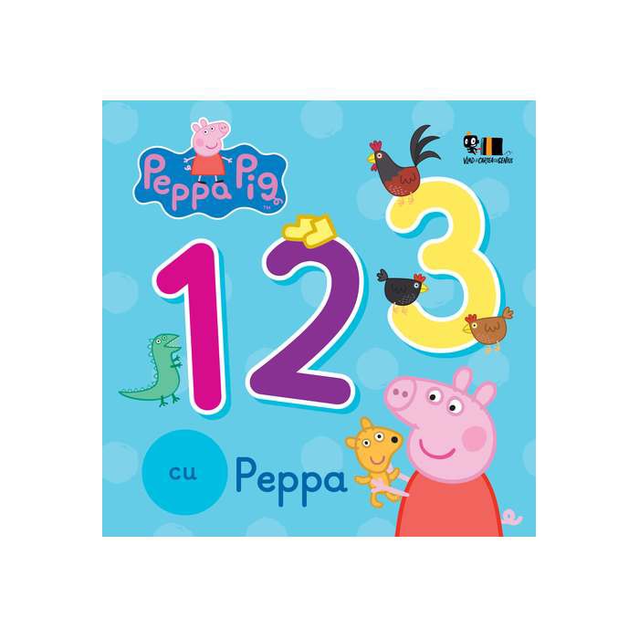 Peppa Pig: 123 Cu Peppa [Cartea Cu Genius, Cartonat]
