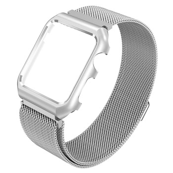 Curea carcasa protectie compatibila Apple watch, 42 mm, Aluminium Milanese Stainless Steel Magnetic Loop, bratara curea ceas Curea carcasa protectie compatibila Apple watch, 42 mm, Aluminium Milanese Stainless Steel Magnetic Loop, bratara curea ceas