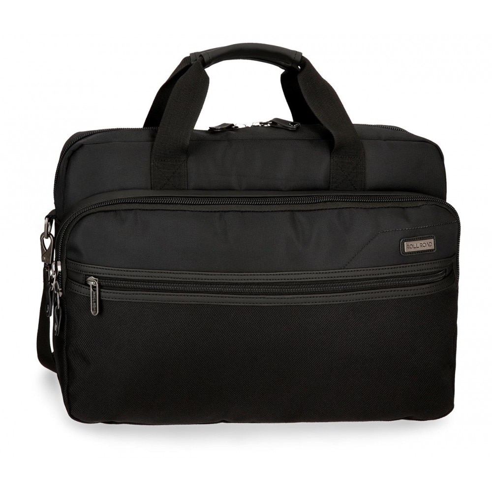 Geanta adaptabila laptop 42 cm Roll Road Stock neagra