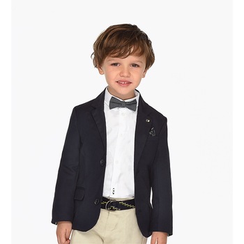 Jacheta costum Mayoral tip sacou cu maneca lunga pentru baiat, Albastru marin, 110 CM Jacheta costum Mayoral tip sacou cu maneca lunga pentru baiat, Albastru marin, 110 CM