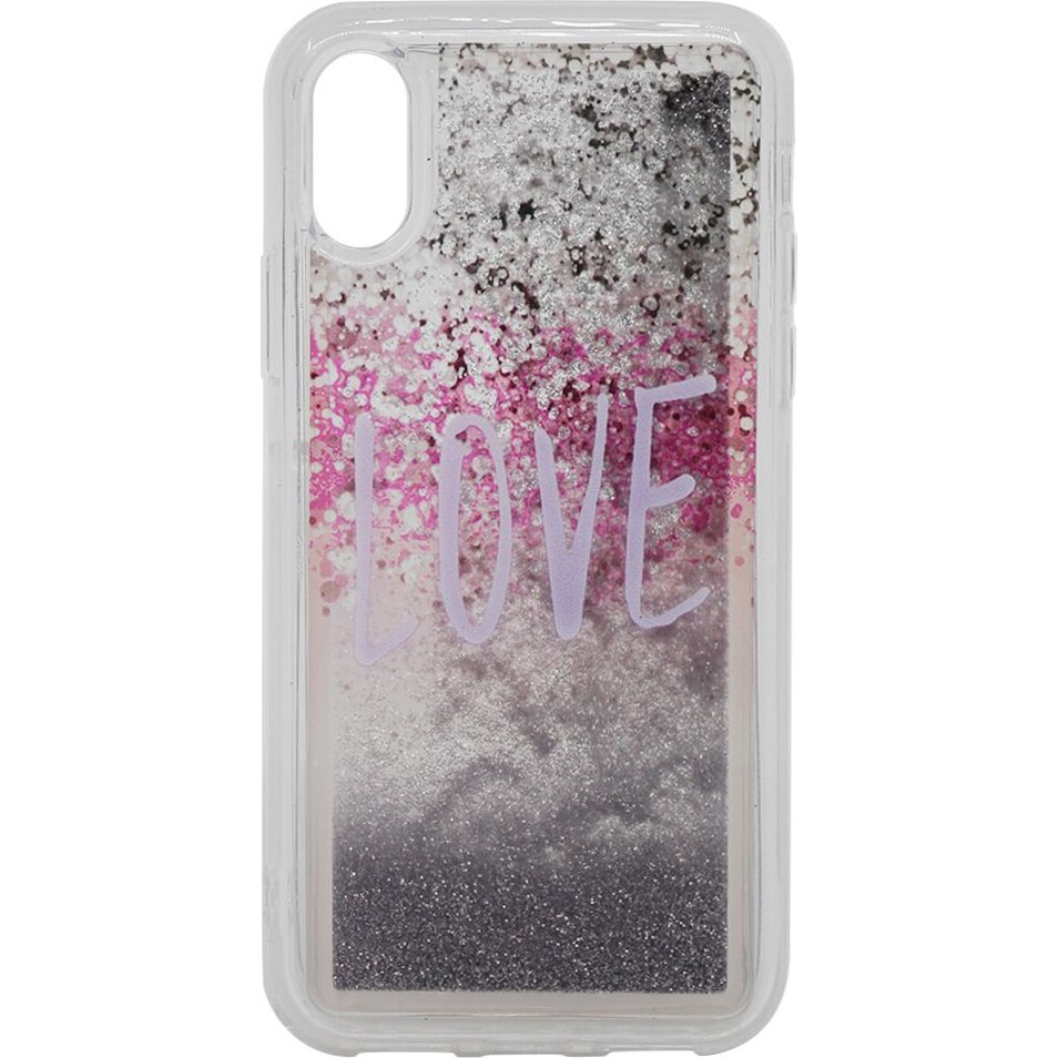 Husa de protectie Lemontii Liquid Sand iPhone XS / X, Love
