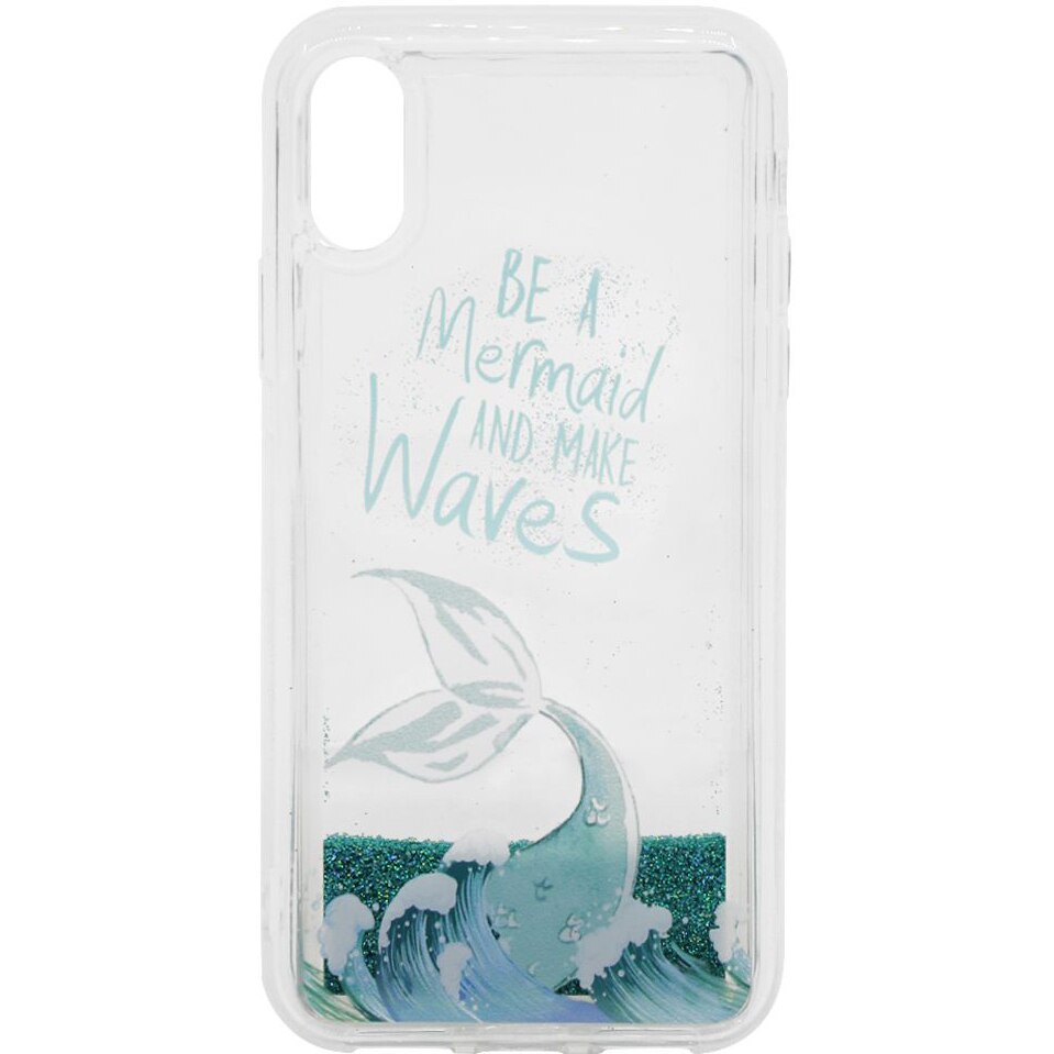 Husa de protectie Lemontii Liquid Sand iPhone XS / X, Be A Mermaid And Make Waves