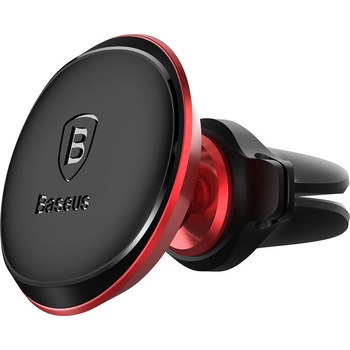 Suport auto Baseus Magnetic Air Vent, Rotatie 360°, Prindere la sistemul de ventilatie, Red Suport auto Baseus Magnetic Air Vent, Rotatie 360°, Prindere la sistemul de ventilatie, Red