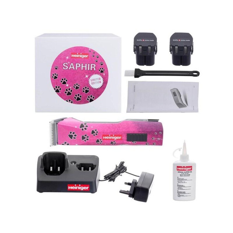 Masina de tuns profesionala fara fir Heiniger Saphir Pink