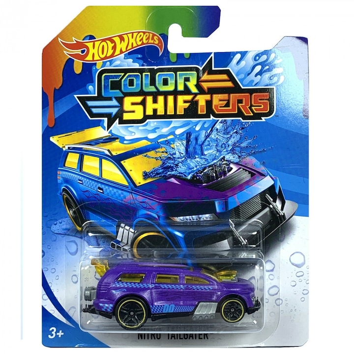 Mattel Hot Wheels Nitro Tailgater színváltó autó