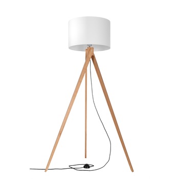 Lampadar Sollux Lighting Legno 2 E27, 60W, Modern Design, Alb/Maro Lampadar Sollux Lighting Legno 2 E27, 60W, Modern Design, Alb/Maro