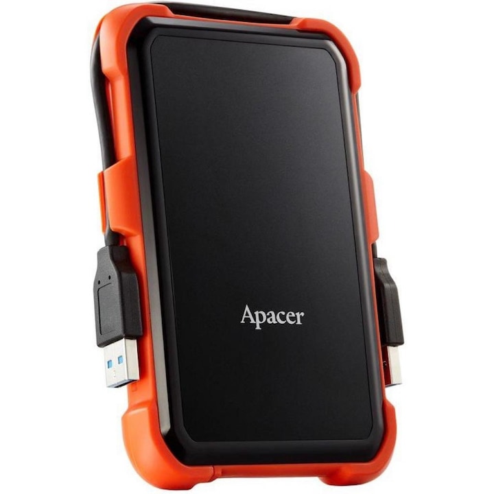 Apacer AP1TBAC630T-1 AC630 2.5'' 1TB, shockproof military narancs külső HDD