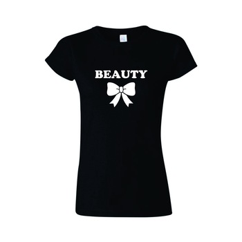 Tricou Personalizat pentru Femei Negru, Marimea 2XL - Beauty Tricou Personalizat pentru Femei Negru, Marimea 2XL - Beauty