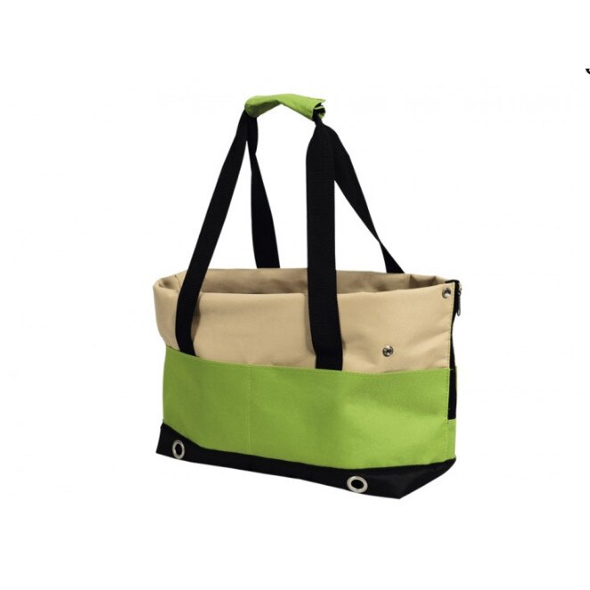 Geanta de transport animale de companie Nobby, Salta, 40x22x20cm, Bej/Verde