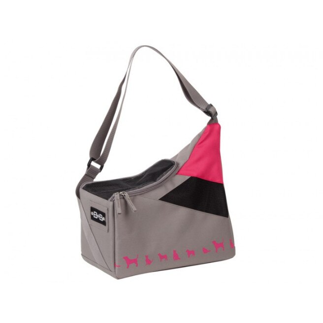 Geanta de transport animale de companie Nobby, Kaiman, 33x15x32cm, Gri/Roz