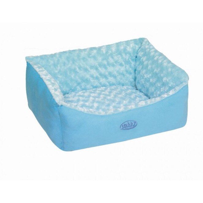 Culcus pentru caini si pisici Nobby Arusha, 45 x 40 x 18 cm, Albastru