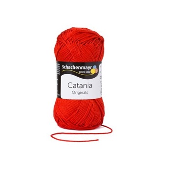 Fir Textil Smc Schachenmayr Catania 0115 pentru crosetat si tricotat, bumbac, rosu, 125 m Fir Textil Smc Schachenmayr Catania 0115 pentru crosetat si tricotat, bumbac, rosu, 125 m